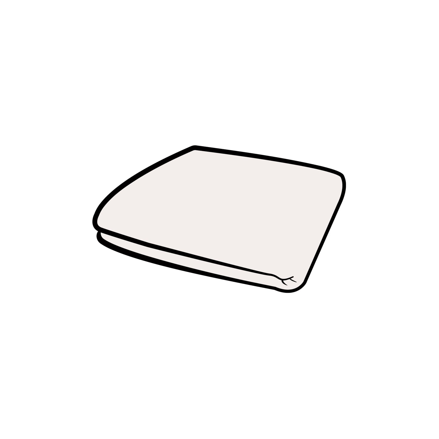 סט בדים ספפי בגודל רגיל לבן אבן