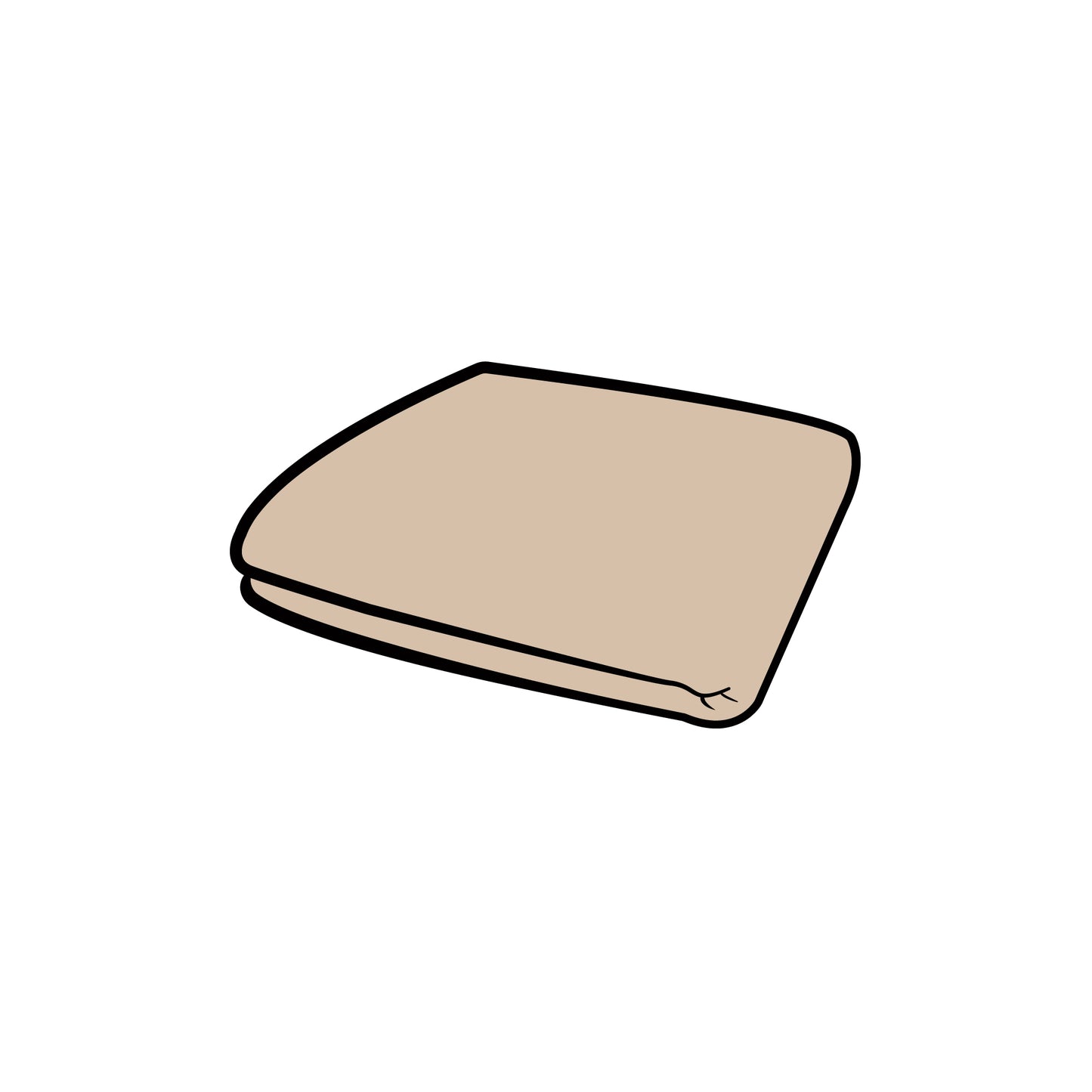 סט בדים ספפי בגודל רגיל בז׳ וינטג׳