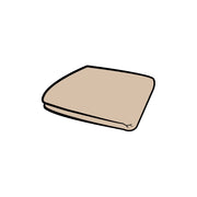 סט בדים ספפי בגודל רגיל בז׳ וינטג׳