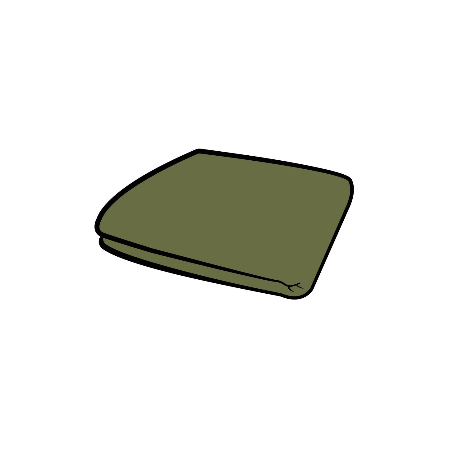 סט בדים ספפי בגודל רגיל קורדרוי ירוק זית