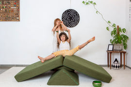 סט בדים ספפי בגודל רגיל קורדרוי ירוק זית