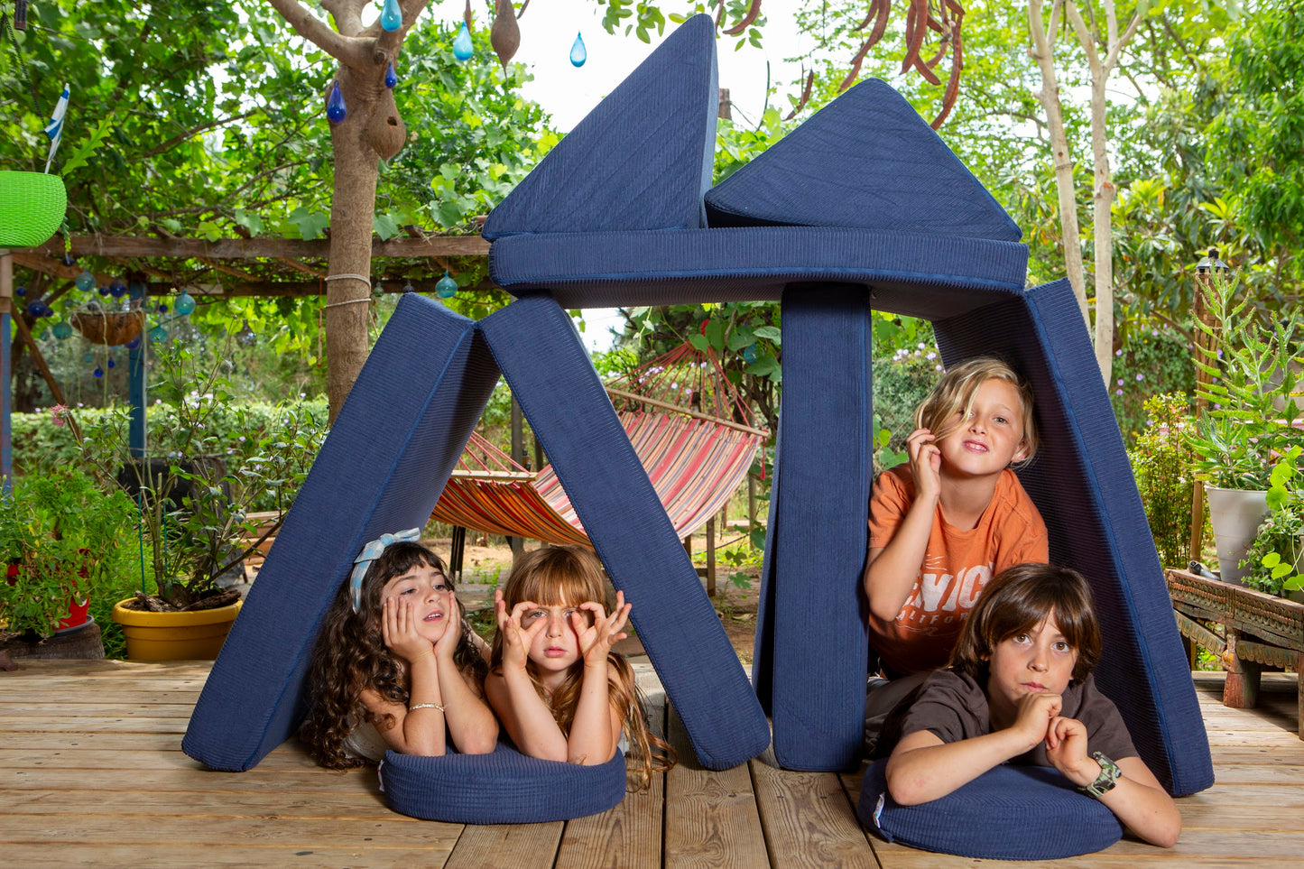 סט בדים ספפי בגודל רגיל קורדרוי כחול רויאל