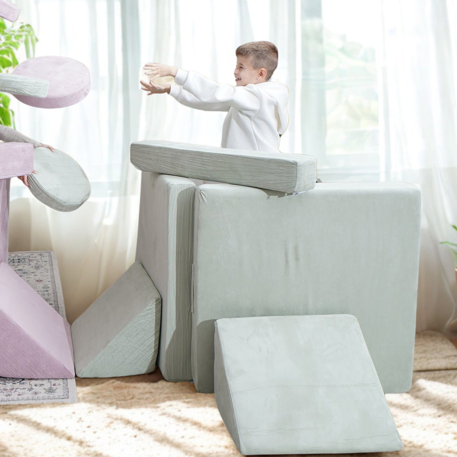 סט בדים ספפי בגודל רגיל ירוק מרווה